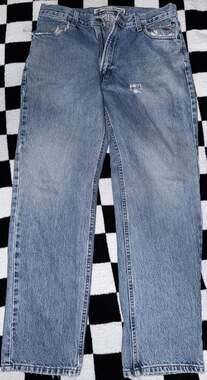 Vintage Harley-Davidson Genuine MotorClothes Distressed Light Wash Jeans 33x30